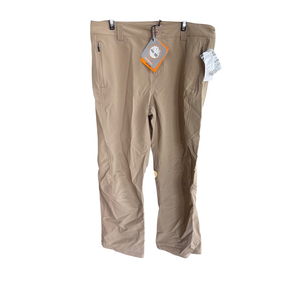 Timberland Pants - Timberland Womens Active Pant Soft Shell Tan Hiking Trousers Water Repellent L